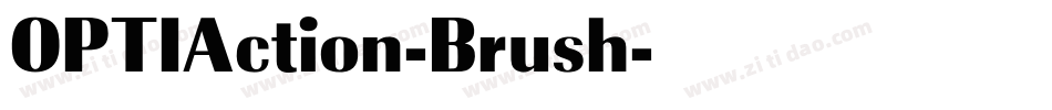 OPTIAction-Brush字体转换