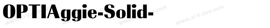 OPTIAggie-Solid字体转换