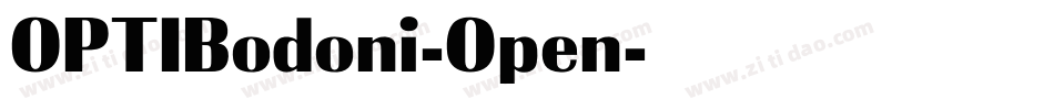 OPTIBodoni-Open字体转换