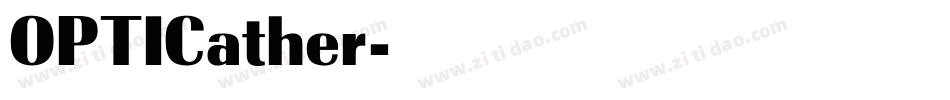 OPTICather字体转换