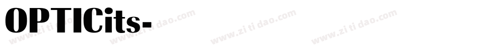 OPTICits字体转换