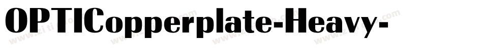OPTICopperplate-Heavy字体转换