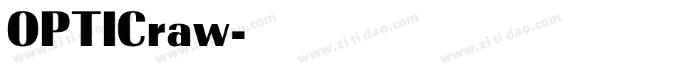 OPTICraw字体转换