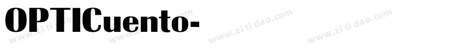 OPTICuento字体转换