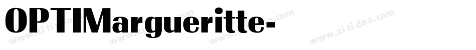 OPTIMargueritte字体转换