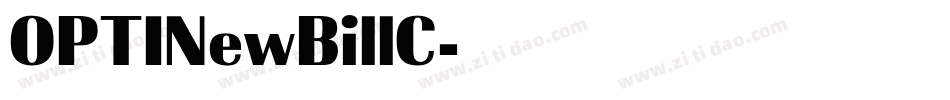 OPTINewBillC字体转换