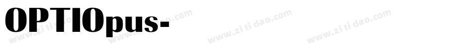 OPTIOpus字体转换