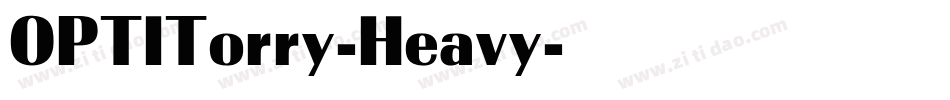 OPTITorry-Heavy字体转换