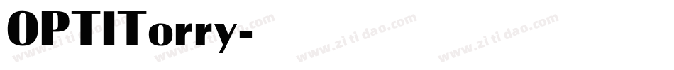 OPTITorry字体转换