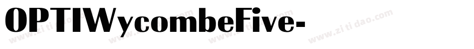 OPTIWycombeFive字体转换
