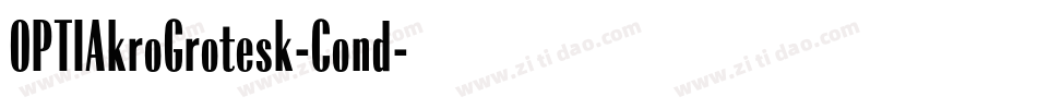 OPTIAkroGrotesk-Cond字体转换