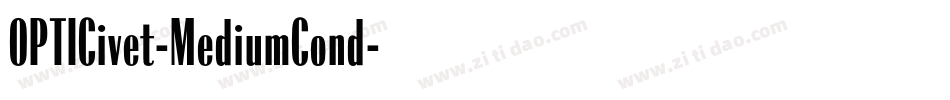 OPTICivet-MediumCond字体转换