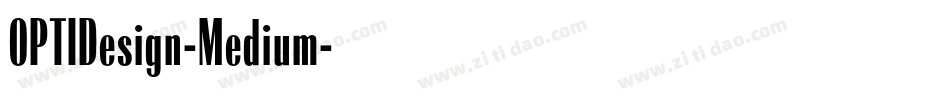OPTIDesign-Medium字体转换