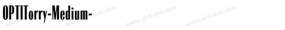 OPTITorry-Medium字体转换