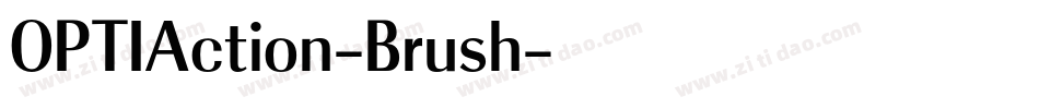 OPTIAction-Brush字体转换