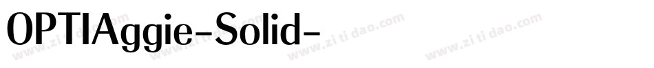 OPTIAggie-Solid字体转换