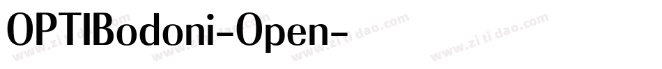 OPTIBodoni-Open字体转换