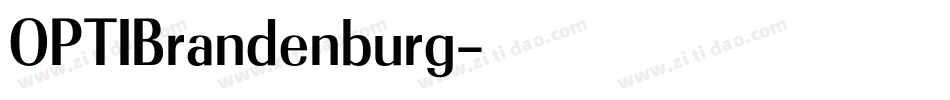 OPTIBrandenburg字体转换