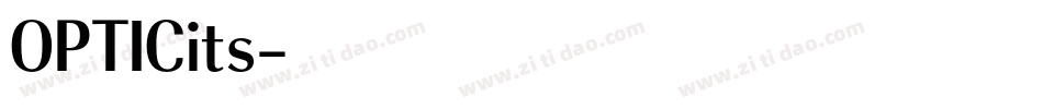 OPTICits字体转换