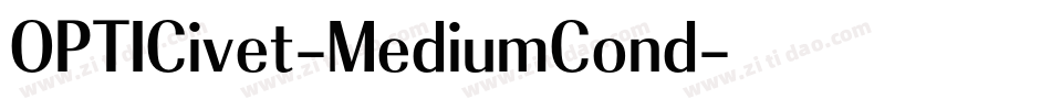 OPTICivet-MediumCond字体转换