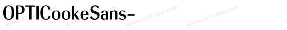 OPTICookeSans字体转换
