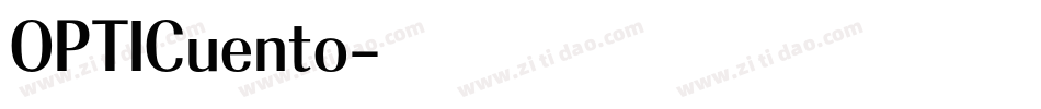 OPTICuento字体转换