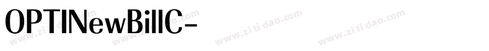 OPTINewBillC字体转换