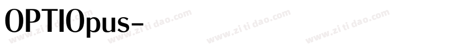 OPTIOpus字体转换