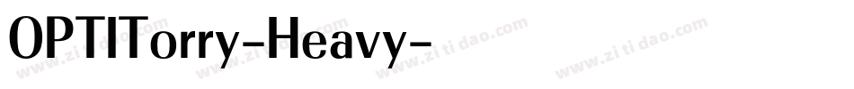 OPTITorry-Heavy字体转换