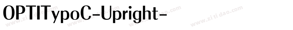 OPTITypoC-Upright字体转换