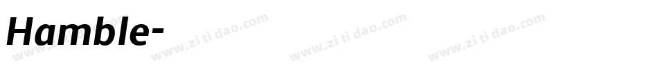 Hamble字体转换