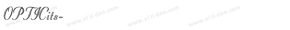 OPTICits字体转换
