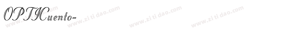 OPTICuento字体转换
