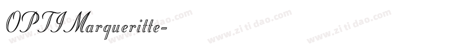 OPTIMargueritte字体转换