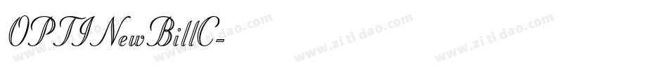 OPTINewBillC字体转换