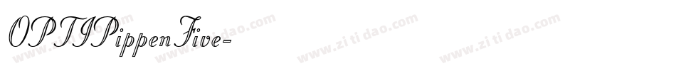 OPTIPippenFive字体转换