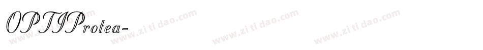 OPTIProtea字体转换