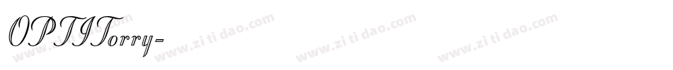 OPTITorry字体转换