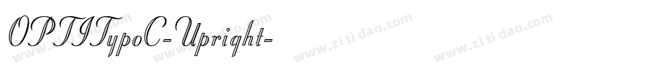 OPTITypoC-Upright字体转换