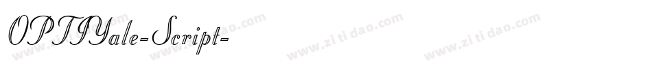 OPTIYale-Script字体转换