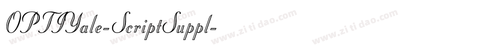 OPTIYale-ScriptSuppl字体转换