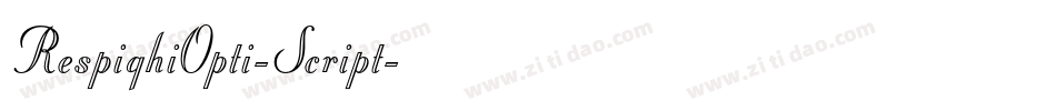 RespighiOpti-Script字体转换