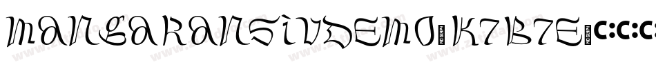 MangaransIvDemo-K7B7e字体转换