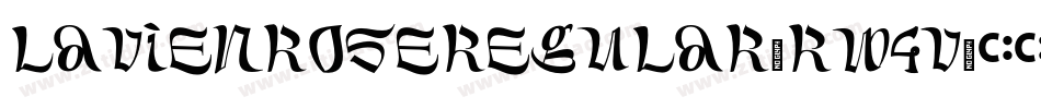LaViEnRoseRegular-RW4v字体转换