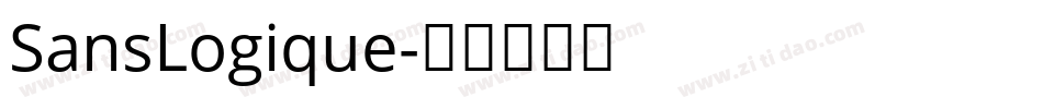 SansLogique字体转换