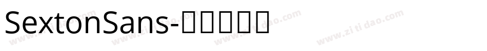 SextonSans字体转换