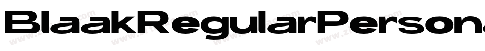 BlaakRegularPersonalUseItalic-lyXy字体转换