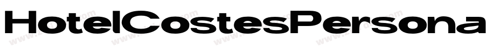 HotelCostesPersonalUseRegular-EjPn字体转换