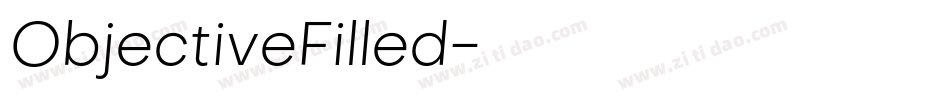 ObjectiveFilled字体转换