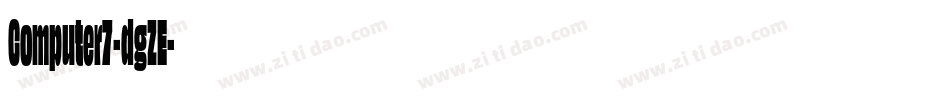 Computer7-dgZE字体转换